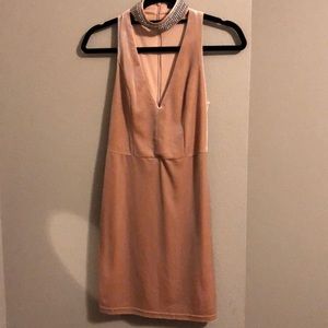 Blush pink, dainty party dress.